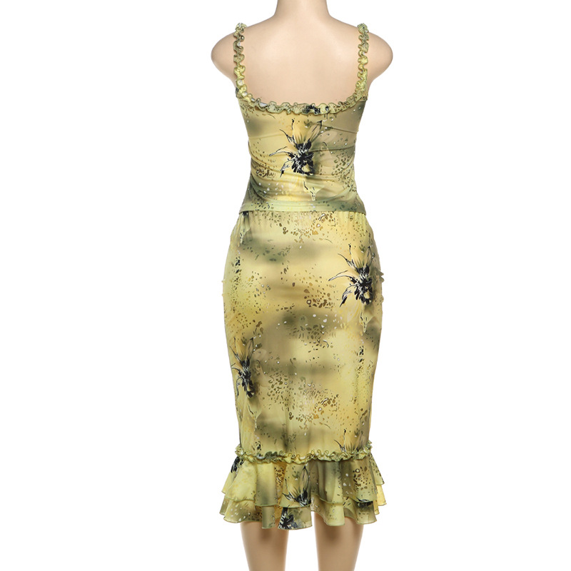 Women's Dress 2 Piece Floral P - Midi Skirt Floral 评论和价格