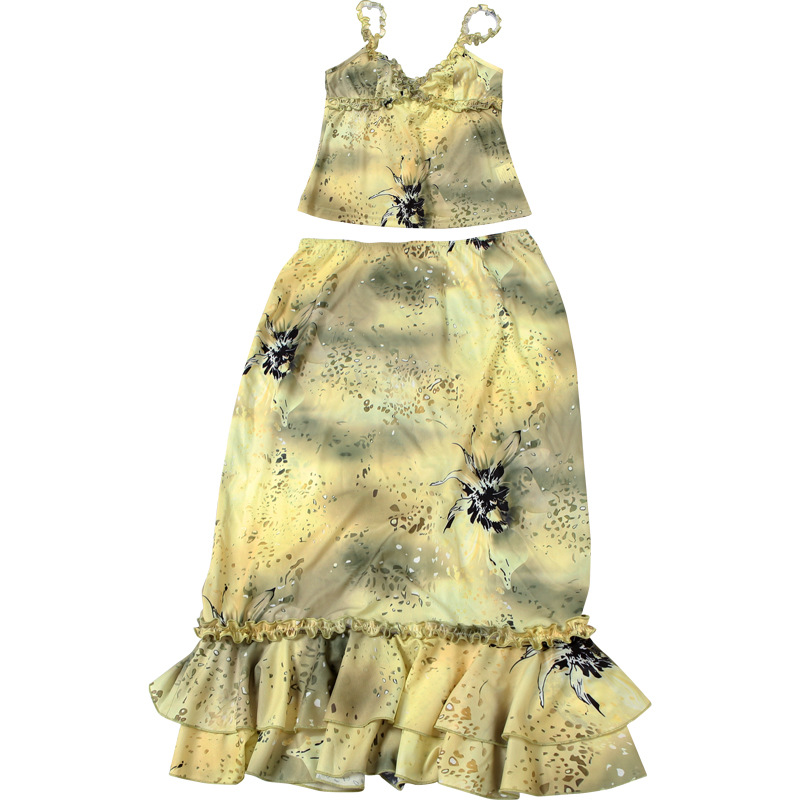 Women's Dress 2 Piece Floral P - Midi Skirt Floral 评论和价格