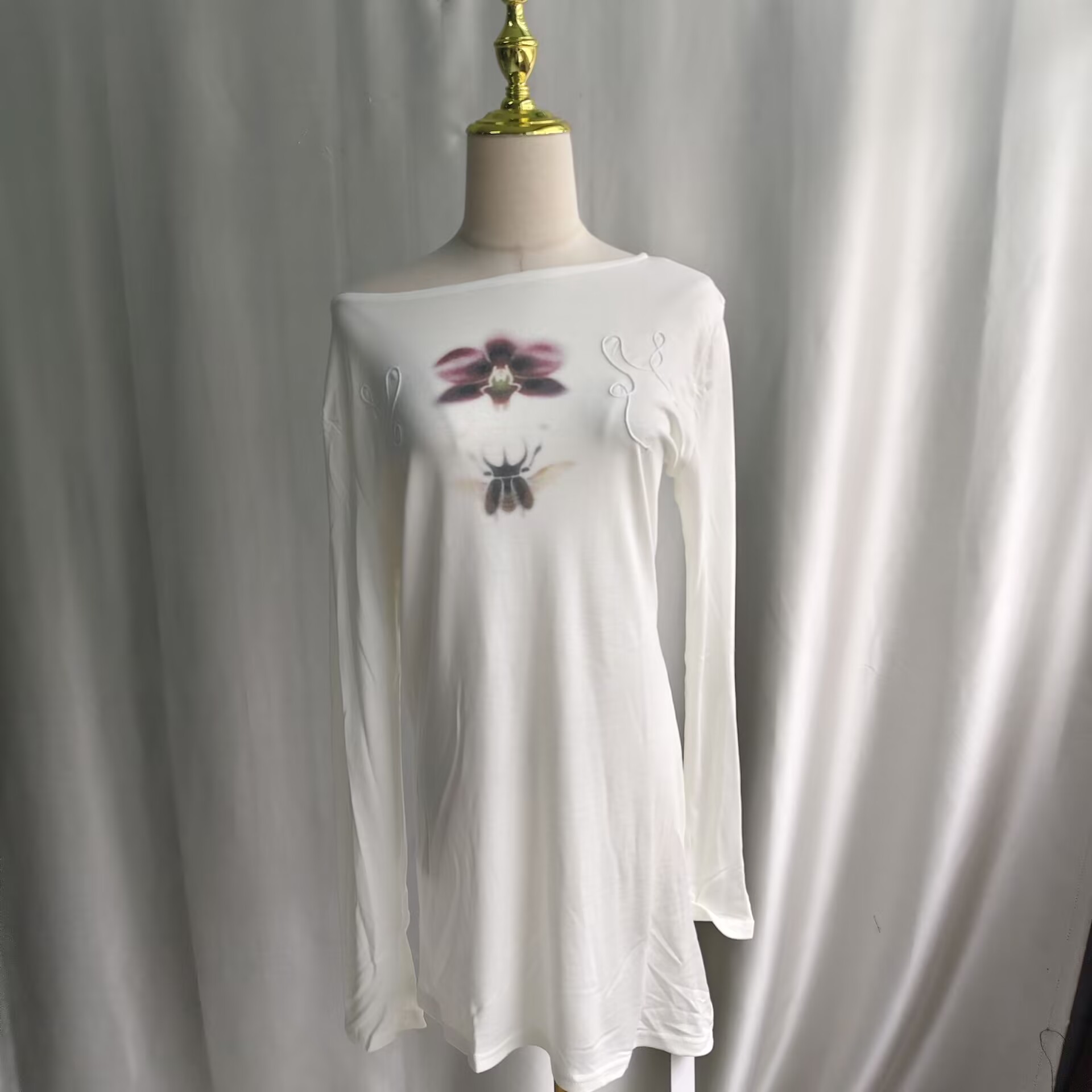 Onalippa Fashion Printed Lazy  - Blouse Off Shoulder 评论和价格