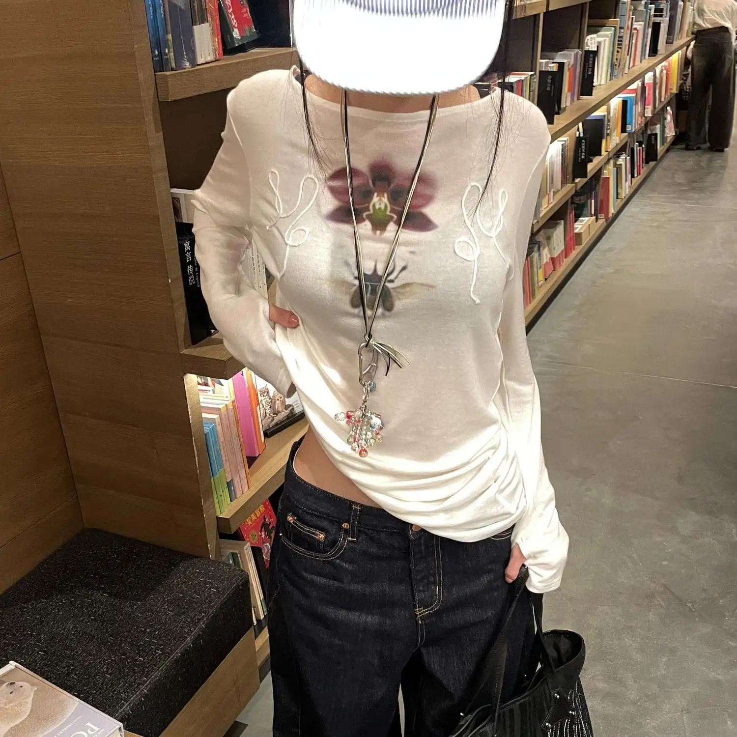 Onalippa Fashion Printed Lazy  - Blouse Off Shoulder 评论和价格