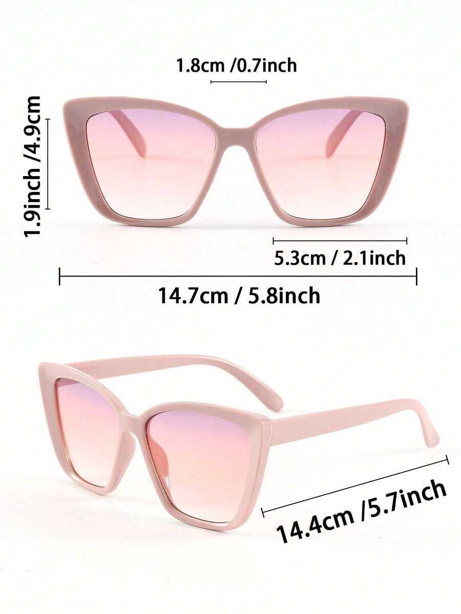 3/4pcs Women Cat Eye Frame Del - Sunglasses Cat Eye 评论和价格
