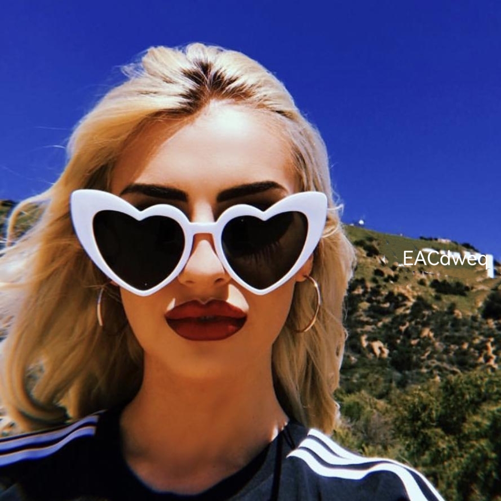 Love Heart Cat Eye Sunglasses  - Sunglasses Cat Eye 评论和价格
