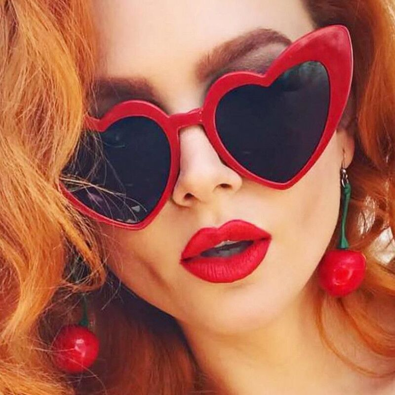 Love Heart Cat Eye Sunglasses  - Sunglasses Cat Eye 评论和价格